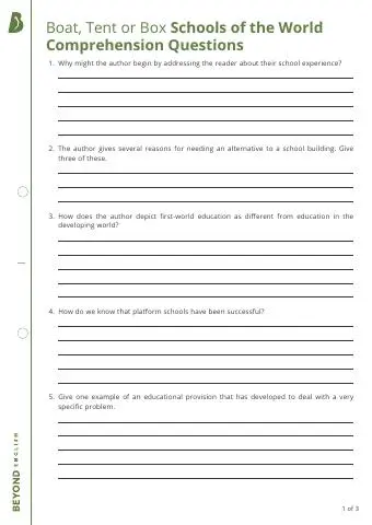 First page of Questions & answers (higher ability)