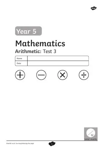 First page of Test 3
