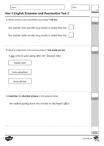 First page of Test 2
